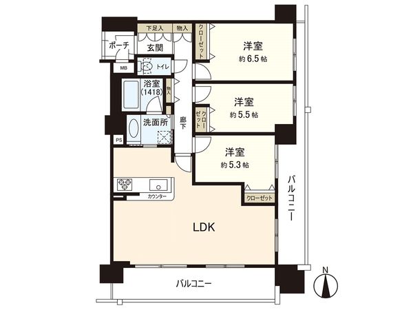 サニーヒルズ都島アネシス 間取図(平面図) サニーヒルズ都島アネシス 間取図(平面図)