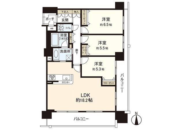 サニーヒルズ都島アネシス 間取図(平面図) サニーヒルズ都島アネシス 間取図(平面図)