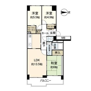 ベル・パークシティE棟 間取図(平面図)