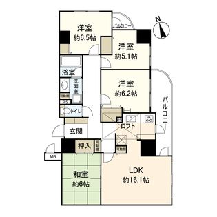 ベルシャトゥ都島友渕町Ⅱ番館 間取図(平面図)
