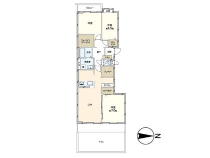 リバーサイドともぶち第一住宅第31号棟 間取図(平面図)