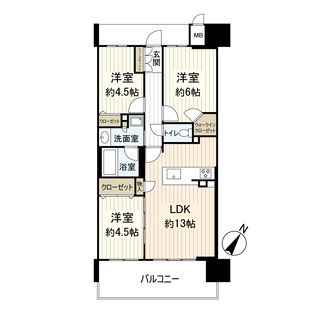 プレサンスロジェ都島本通EAST 間取図(平面図)