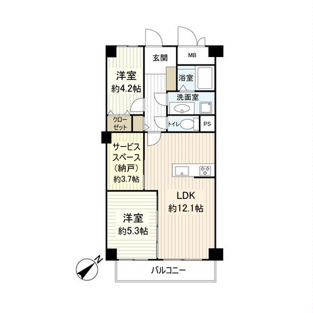 守口パークマンション 間取図(平面図) 間取図(平面図)