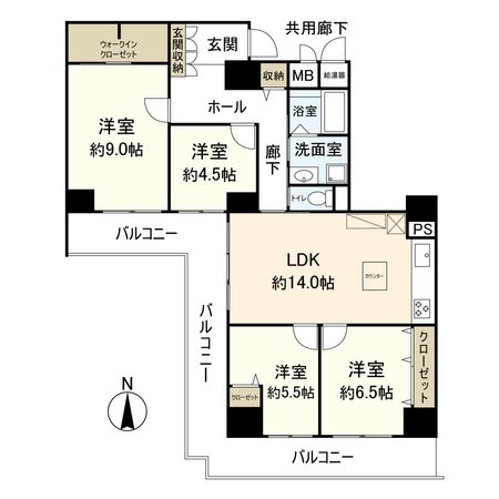 ルネ旭公園 間取図(平面図) 間取図(平面図)