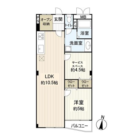 旭コーポB棟 間取図(平面図) 旭コーポB棟 間取図(平面図)