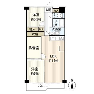 守口スカイハイツ 間取図(平面図)