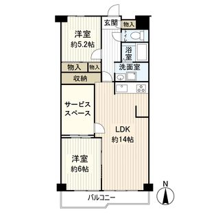 守口スカイハイツ 間取図(平面図)