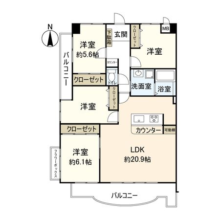 アスク滝井 間取図(平面図) 間取図(平面図)