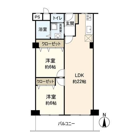 クローバーハイツ森小路 3号棟 間取図(平面図) クローバーハイツ森小路 3号棟 間取図(平面図)