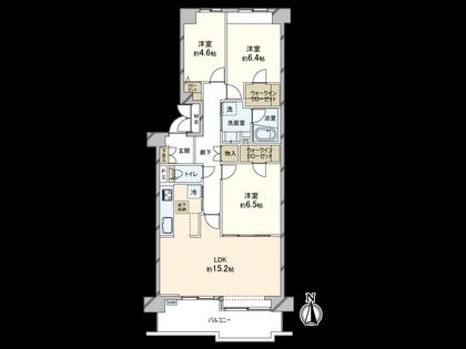 ベル・パークシティ K棟 間取図(平面図)