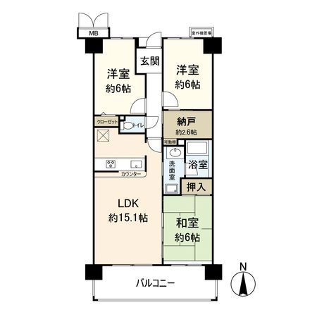 レックスコート都島 間取図(平面図) レックスコート都島 間取図(平面図)