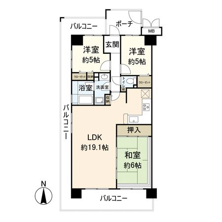 レックスコート都島 間取図(平面図) レックスコート都島 間取図(平面図)