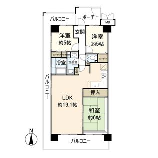 レックスコート都島 間取図(平面図)