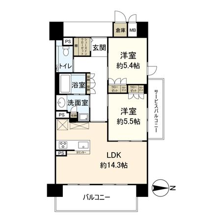 サンミット大日 間取図(平面図) サンミット大日 間取図(平面図)