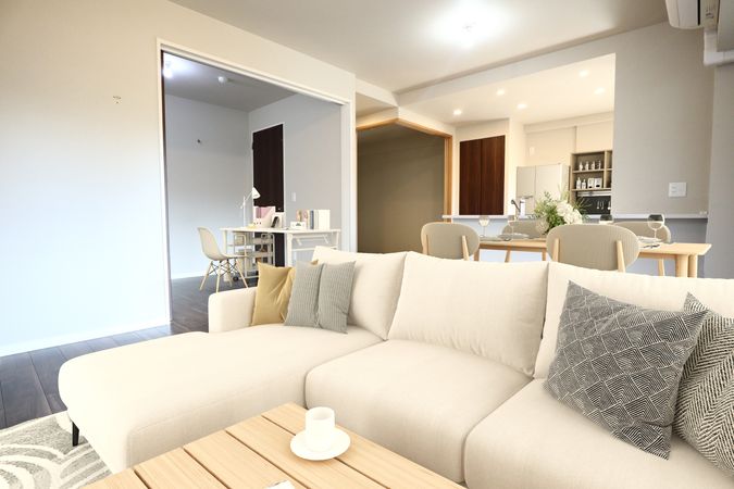 サンフォーリーフタウン桜ノ宮サンメゾンコート リビング