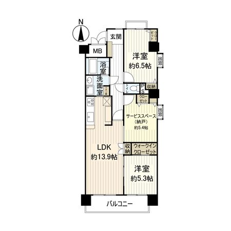 都島パーク・ホームズ 間取図(平面図)