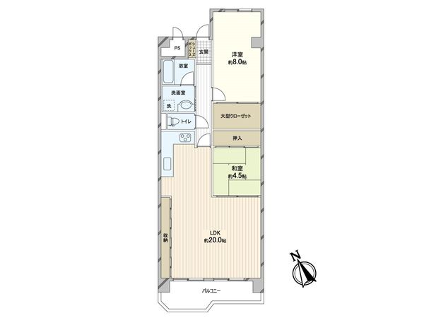 淀川パークハウス五号棟 間取図(平面図)