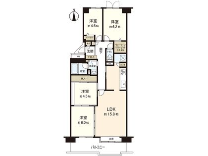 ベル・パークシティⅠ棟 間取図(平面図)