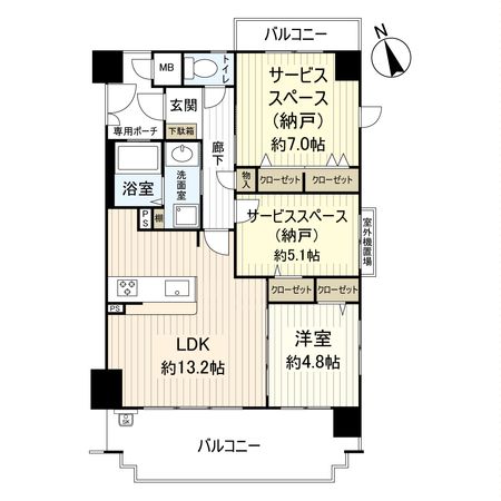 Mプラザ門真元町 間取図(平面図)