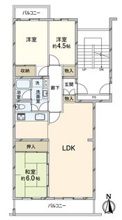 リバーサイドともぶち第一住宅第23号棟 間取図(平面図)