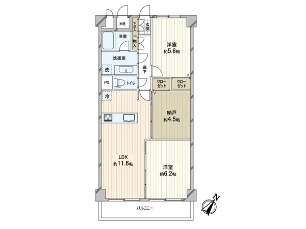 守口パーク・マンション 間取図(平面図)