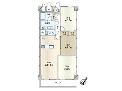 守口パーク・マンション 間取図(平面図)