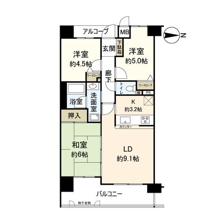 メロディーハイム関目高殿 間取図(平面図)
