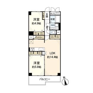 高殿コーポ 間取図(平面図)