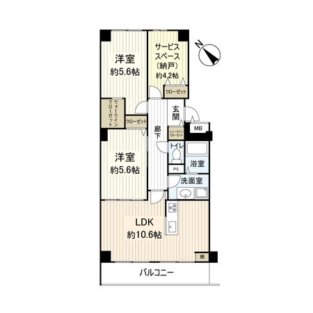 エバーグリーン門真 間取図(平面図)