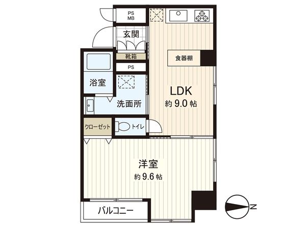 ネオハイツ内本町 間取図(平面図)