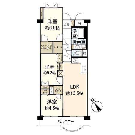淀川パークハウス 4号棟 間取図(平面図)