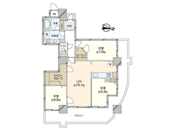 ローレルスクエア都島 プライムタワー 間取図(平面図)