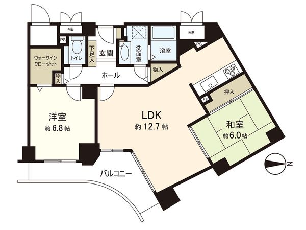 ベル・パークシティG棟 間取図(平面図) ベル・パークシティG棟 間取図(平面図)