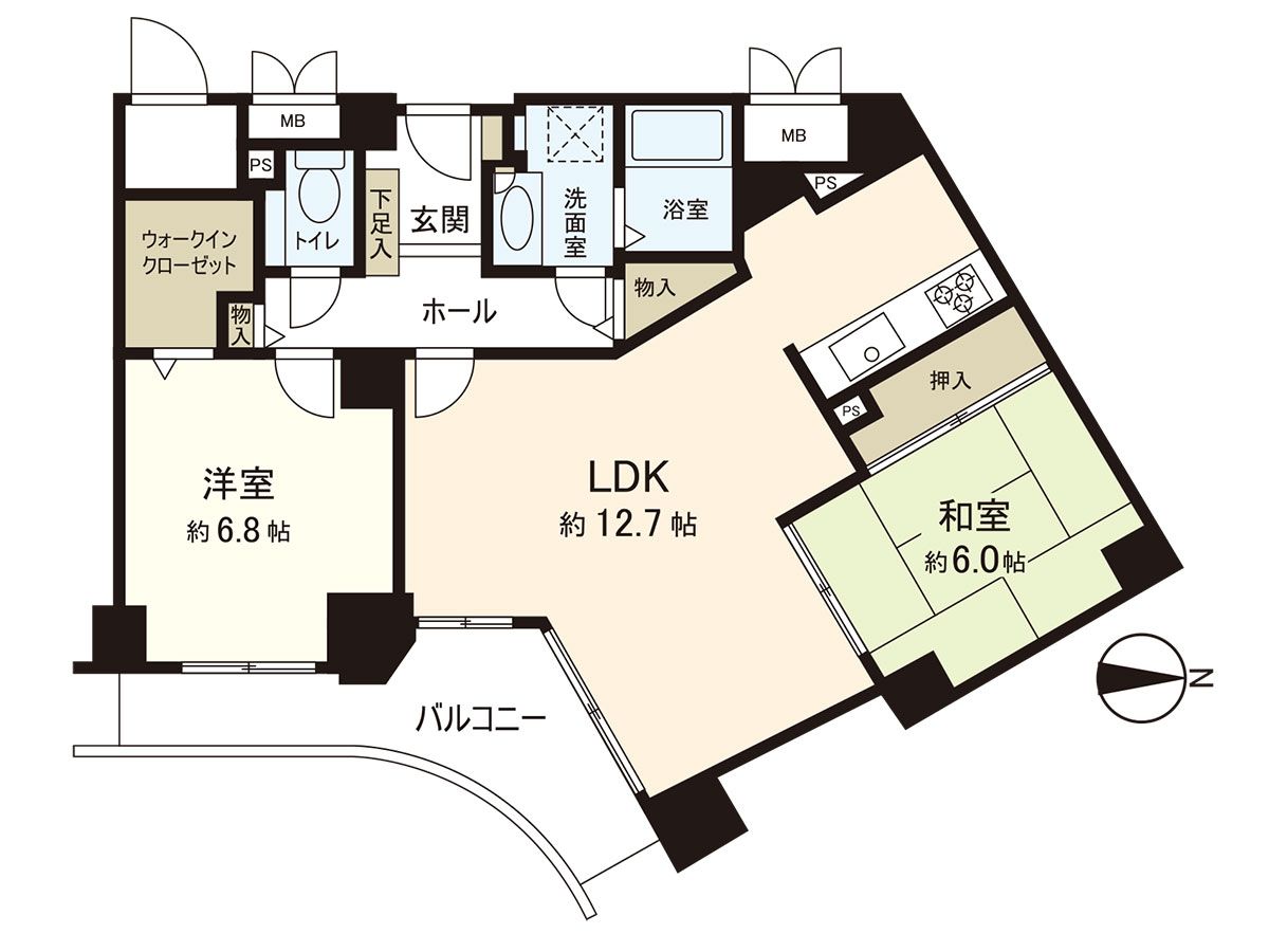 ベル・パークシティG棟 間取図(平面図) 間取図(平面図)