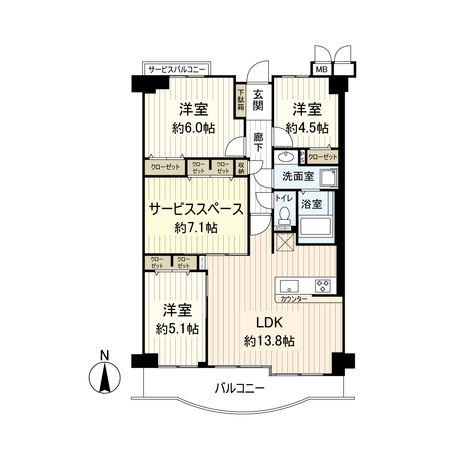 インテリジェントシティ 間取図(平面図)