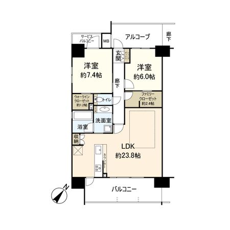 ヴェリテ守口早苗町 間取図(平面図)