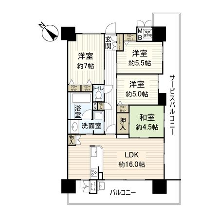 プレミスト守口レイグラード 間取図(平面図)