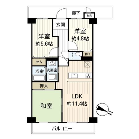 インテリジェントシティ 間取図(平面図)