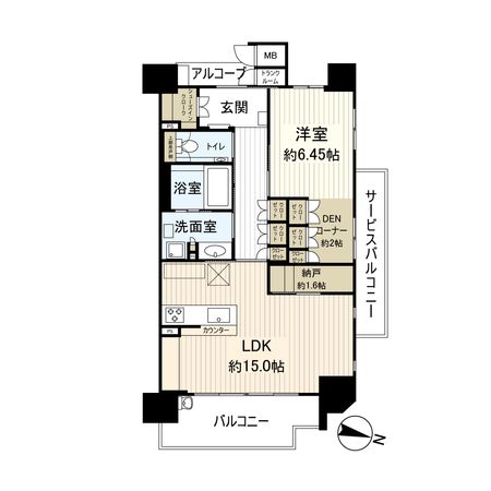 サンフォーリーフタウン桜ノ宮サンミットコート 間取図(平面図) サンフォーリーフタウン桜ノ宮サンミットコート 間取図(平面図)