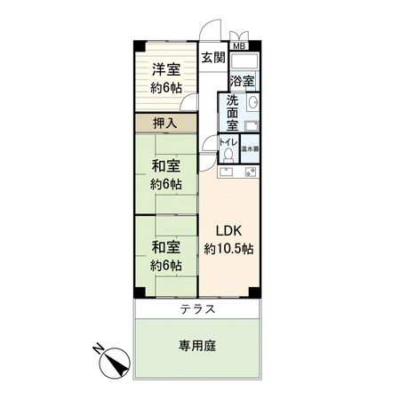 メロディーハイム守口 間取図(平面図) メロディーハイム守口 間取図(平面図)