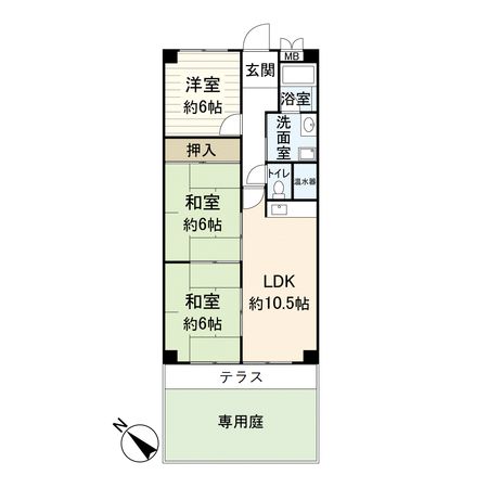 メロディーハイム守口 間取図(平面図) メロディーハイム守口 間取図(平面図)