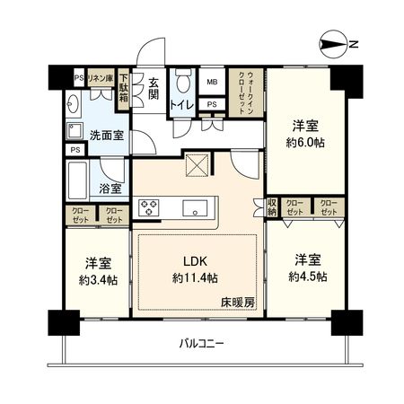 プレサンスレイズ都島内代町 間取図(平面図) プレサンスレイズ都島内代町 間取図(平面図)