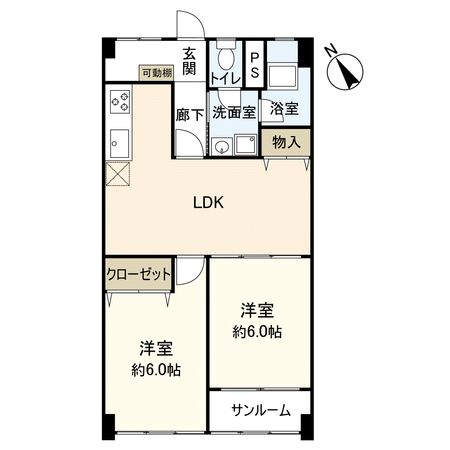 高倉第二コーポ 間取図(平面図) 高倉第二コーポ 間取図(平面図)