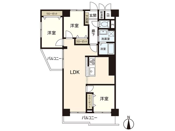 ライオンズマンション都島 間取図(平面図) ライオンズマンション都島 間取図(平面図)