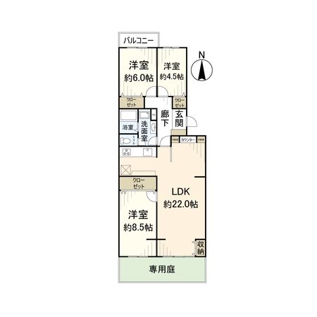 リバーサイドともぶち第一住宅第19号棟 間取図(平面図) リバーサイドともぶち第一住宅第19号棟 間取図(平面図)