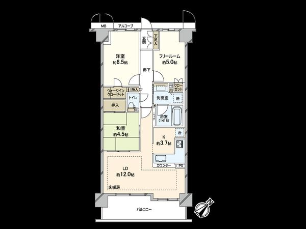 プレージア守口松町ザレジデンス 間取図(平面図) プレージア守口松町ザレジデンス 間取図(平面図)