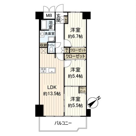 メロディーハイム守口 間取図(平面図) 間取図(平面図)