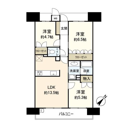 ローレルコート守口 間取図(平面図) 間取図(平面図)
