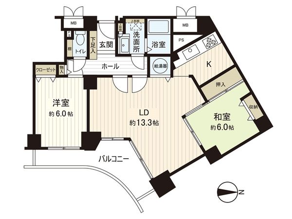 ベル・パークシティJ棟 間取図(平面図) ベル・パークシティJ棟 間取図(平面図)