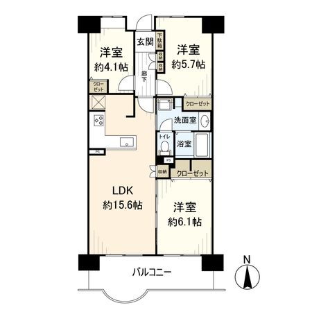 メイプルパーク・スクエア西弐番街 間取図(平面図) 間取図(平面図)